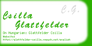 csilla glattfelder business card